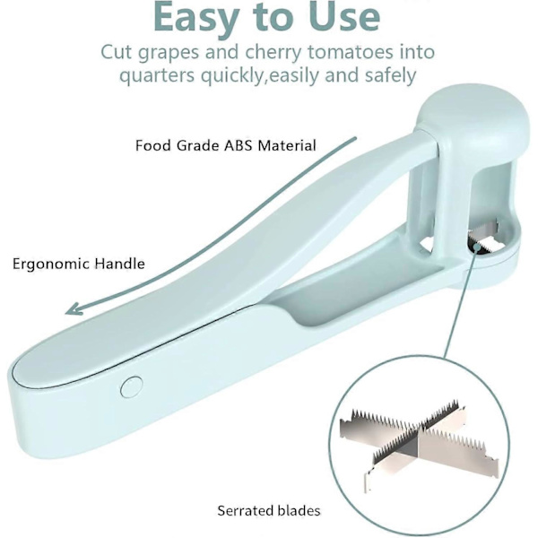 Grape Slicer for Toddlers, Grape Cutter, Cherry Tomato Slicer Kitchen Tool, Creative Small Fruit Slicer Tool