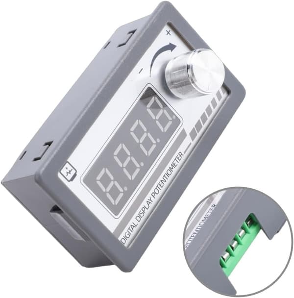 Potentiometer, 10KΩ Motstånd 4-siffrig skärm Hastighet & Grå (20K) - 20K Digital Display Variabel med för Controller Inverter, Programmerbar, ABS 20K