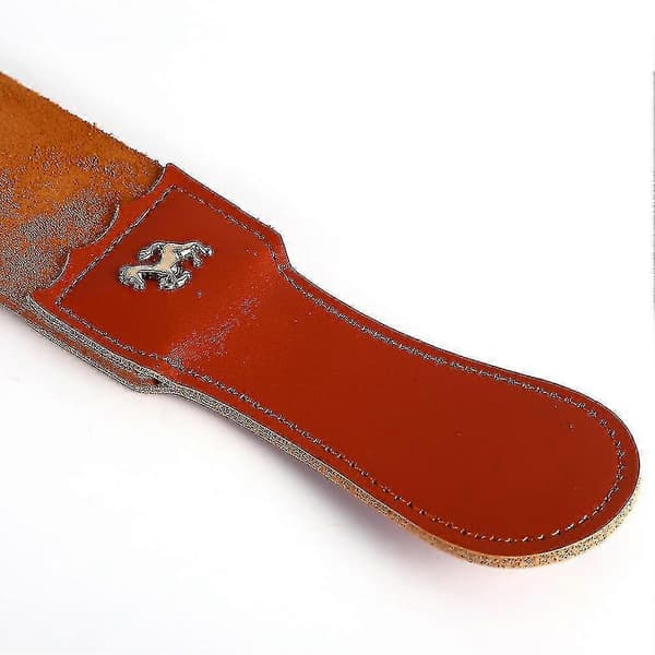 Ægte Læder Strop Rem Barber Kniv Barberkniv Foldekniv Sliber Slibebælte