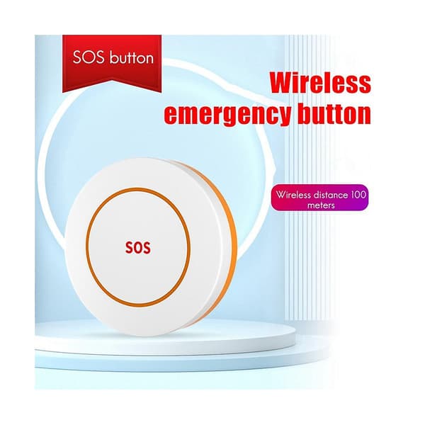 Wireless Caregiver Pager with SOS Emergency Call Button Built-in Multiple Chimes for Pa