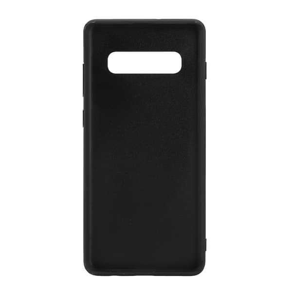 Simple PU Leather Card Holder for Samsung S10 Back Phone Case (Brown)