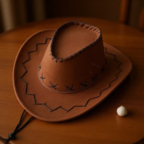 Hatt Keps Gräsmark Unisex Solhat Mongolsk Cowboy Voksen Baseball Kasketter Hat til Kvinder Læder Outback Hat (Mørk Kaffe)