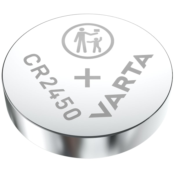 CR2450 3V Lithium Knapcellebatteri 2-pak Silver