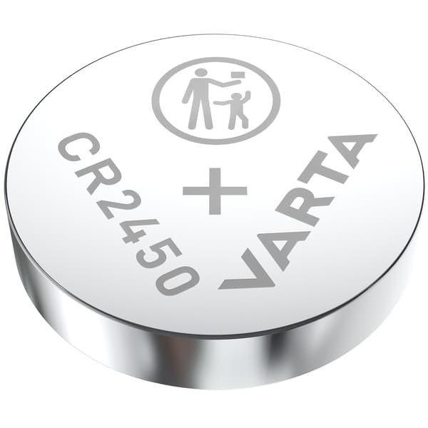 CR2450 3V Litiumnappiparisto 2 kpl:n pakkaus Silver