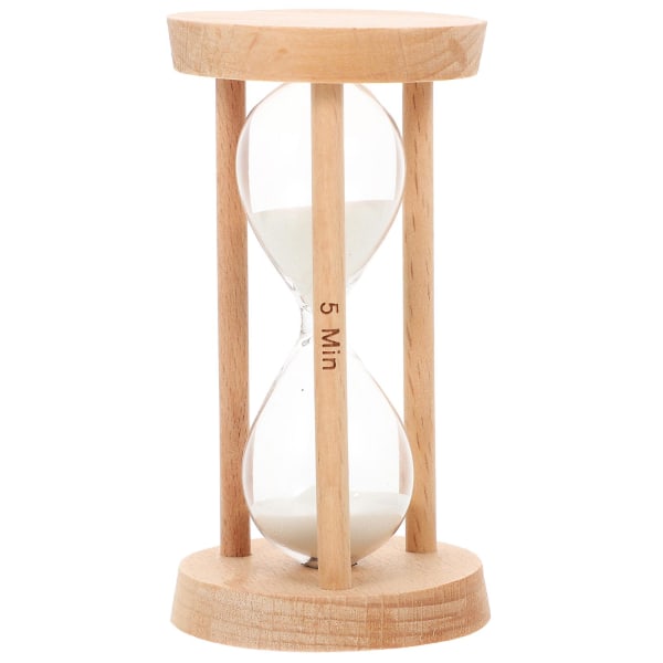 Kitchen Sand Timer Decorative Sand Clock Multi-function Hourglass Home AccessoryWhite9.1X4.8X4.8CM