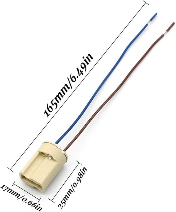 10 stk. G9 lampeholdere med 150 mm Teflon-kabel