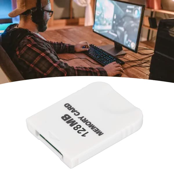 Wii Memory Card High Speed Plug and Play White Game Memory Card for Game Console Accessories 128MB (2043 blocks)