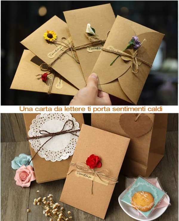 Retro Kraftpapper Torkade Blommor, DIY Kreativ Välsignelse