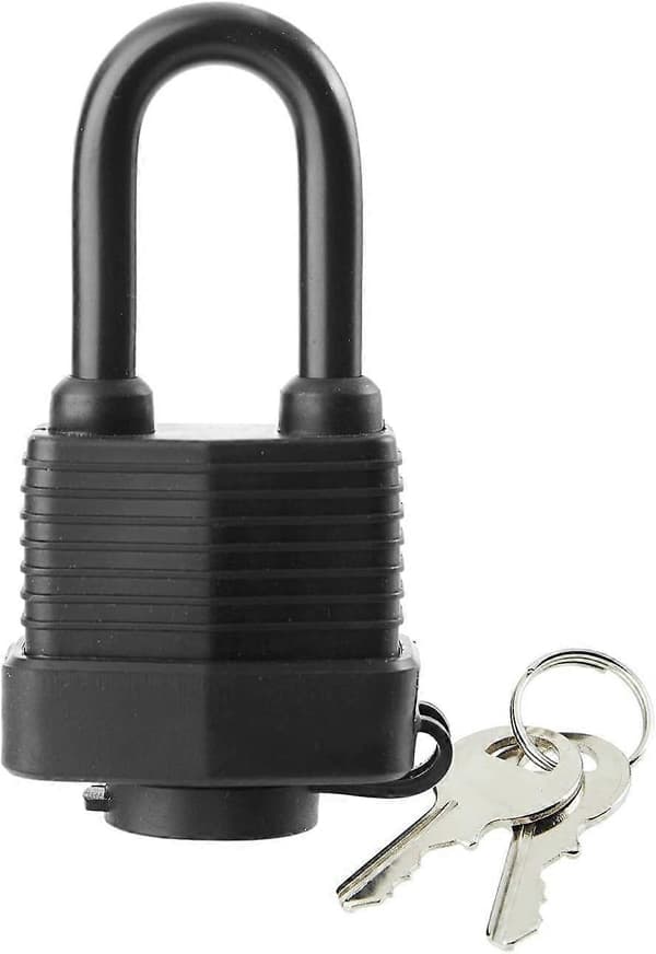 6-pack Waterproof Padlocks with Same Key - Heavy Duty Laminated Steel Lock for