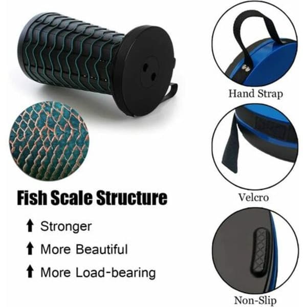 Portable Folding Stool, Second Generation Folding Stool, Camping Fishing/BBQ/Indoor/Outdoor Activities Stool, Black