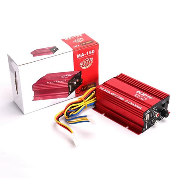 Mini Hi-Fi 500W 2-kanals bilhögtalare [qb]