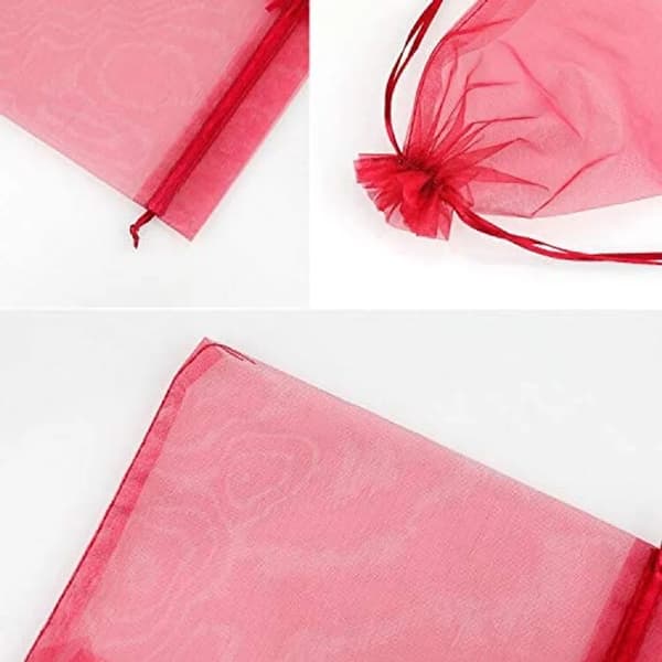 Presentpåse i organza, 100 st – 13 cm x 18 cm