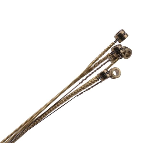 10 Set of 6 Steel Strings for Acoustic Guitar, Replacement Strings with Changing Tool
