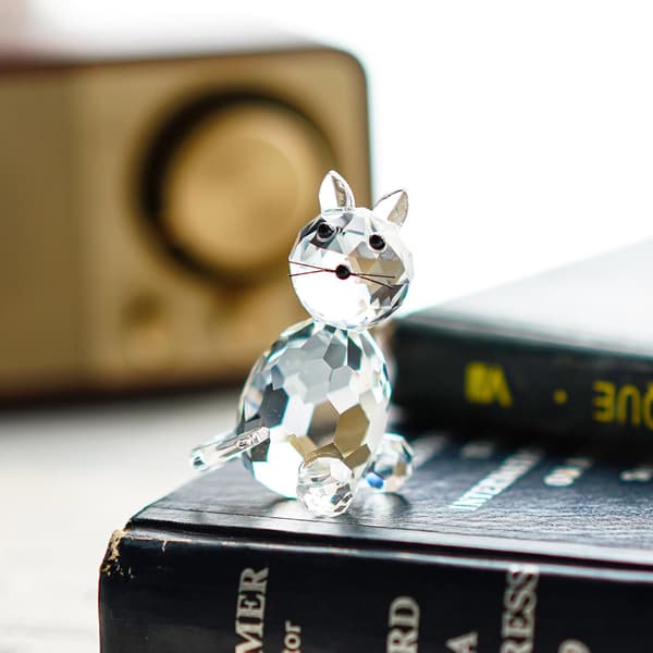 Kristalldyr Samleobjekt Glasskatt Figur Dekorasjon Papirvekt Bordpynt