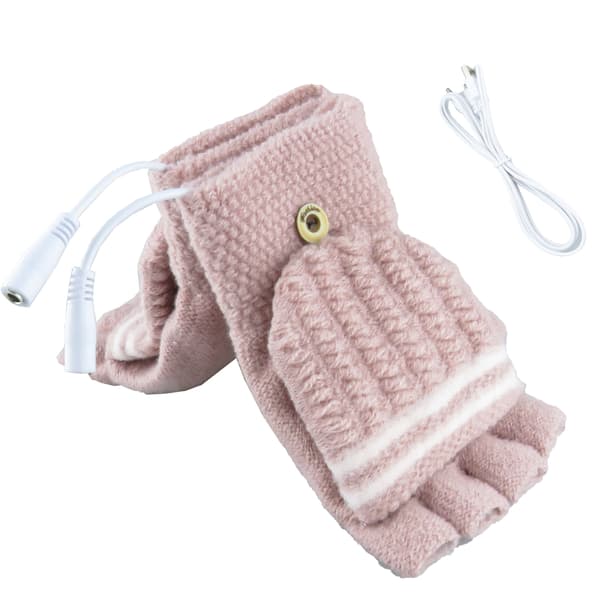 USB-oppvarmede hansker, elektrisk oppvarmede hansker justerbar temperatur,
