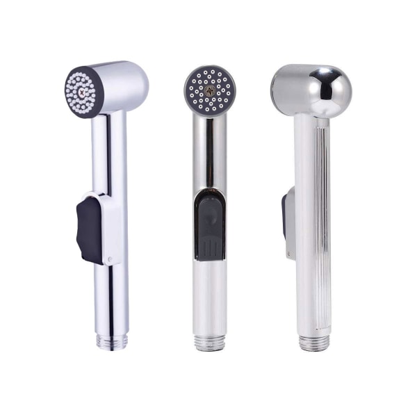Sprøjtehoved, håndbruser til badeværelset, holdbart ABS håndholdt krom brusehoved Spray Galvanisering booster sprøjtepistol