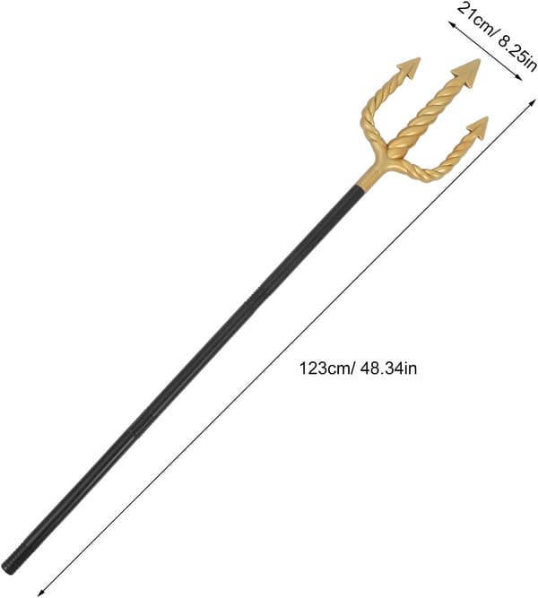 Spiral Trident Kostymrekvisita för Halloweenfest Cosplay Multi