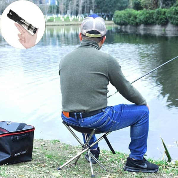 Compact Folding Stool, Outdoor Folding Stool, Small Folding Portable Stool, Camping Stool Large Model Large Target Large target