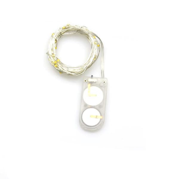 (Lilla), 3M 30 mikro-LED, batteridrevne mini LED-lyskæder