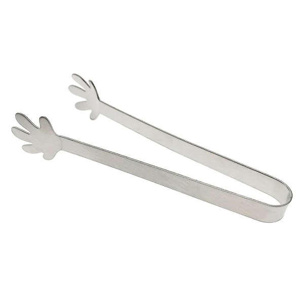 Mini-tang i rustfritt stål for sukkerbiter, isbiter, sitron, matservering - perfekt for fest, kafé, bar og hjem (palmeform)