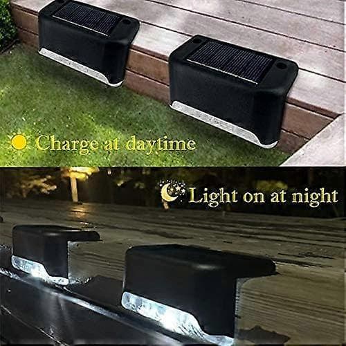 16-pack Solar Deck Lights, Solar LED Lights for Outdoor Use, Waterproof Solar LED Lights for Deck, Steps, Railing, Wall, Patio, Stair (COOL WHITE)