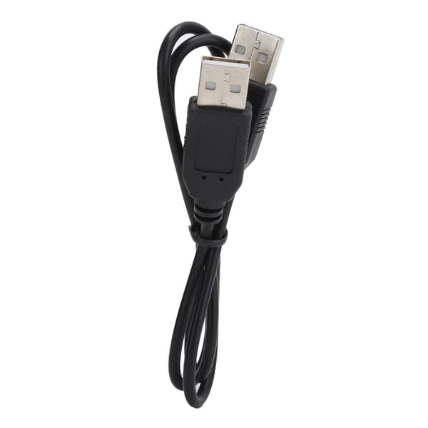 Laptop køleplade USB foldbar køler stativ lys bærbar med AntiSkid Mount (Sort)