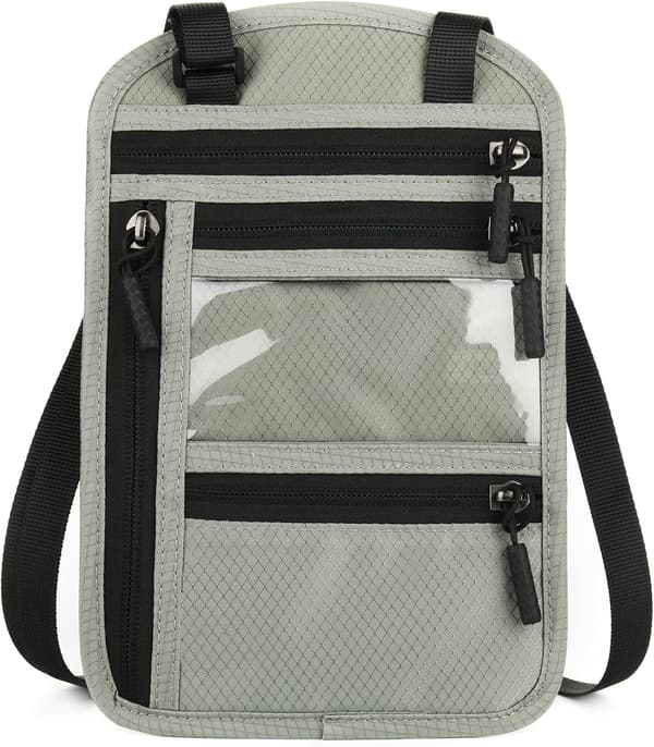 Hals Pung Rejsedokument Organizer Pas Etui Mini Skuldertaske