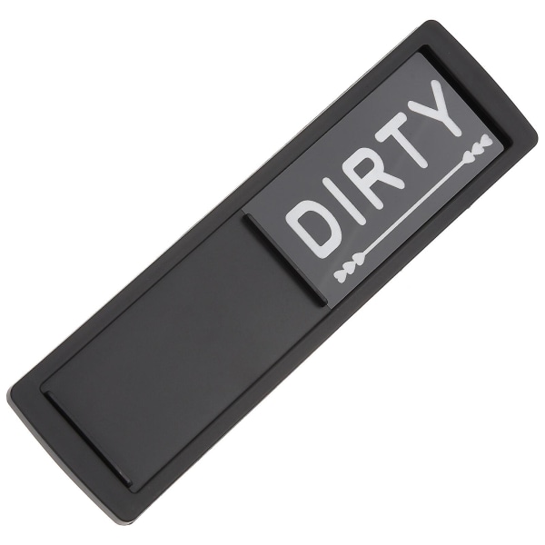 Rengøringstip Magnet Ren Beskidt Skilt Opvaskemaskine Ren Beskidt Magnet Opslagstavle Sort 17x5cm Black 17x5cm