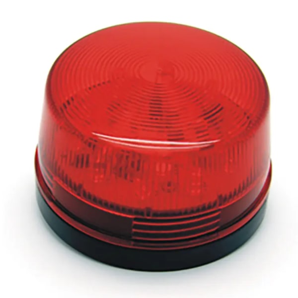Rød rund industrisignaladvarselslampe Blinkende advarselslys 110V (rødt alarmlys)
