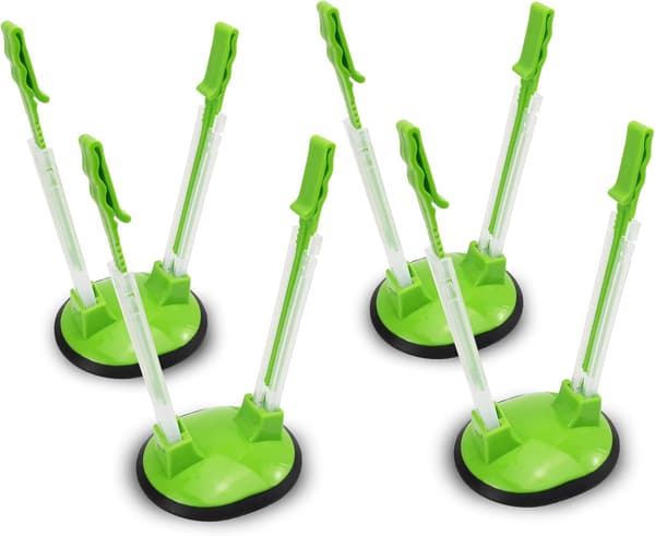 Rymlig Stativ for Pose/Frysepose/Ziplock-pose, Matplanlegging/Forberedelse Poseholder, 4-pakning