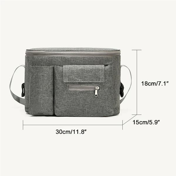 Stroller Organizer, Mommy Cup Holder, BLACK black