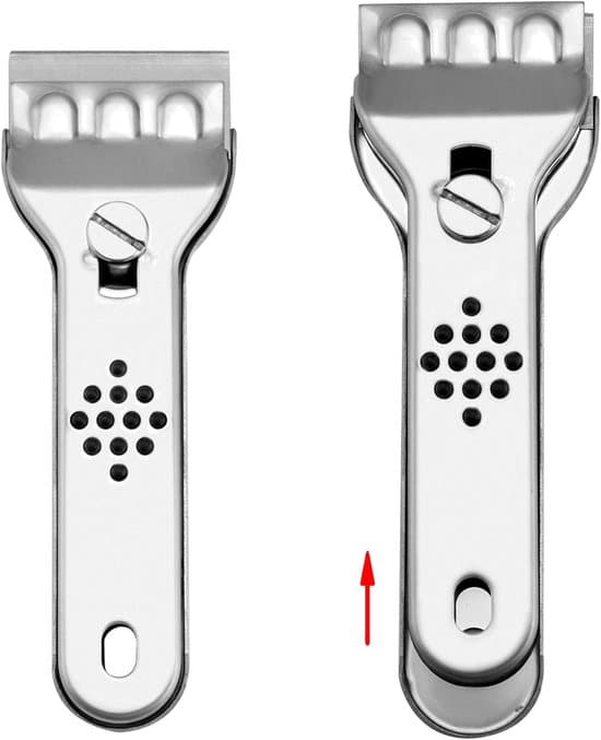 Induction Hob Scraper - Stainless Steel Scraper - Glass Scraper - With 20 Blades - Hob Scraper for Ceramic, Halogen and Induction Hobs