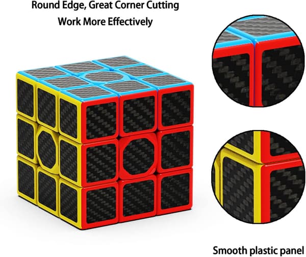 3x3 Speed Cube, Kulfiber 3x3 Magic Cube, Hurtigere end O