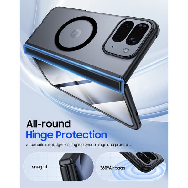 Google Pixel 10 Pro Fold Case with Magnetic Ring & Built-in Screen Protector