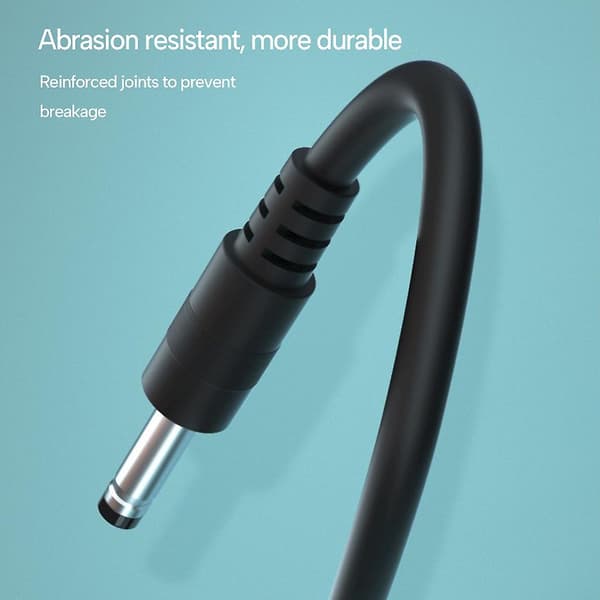 USB 5V til DC 5.5mmx2.1mm 9V12V Ladekabel Strømkabel Kontakt Co
