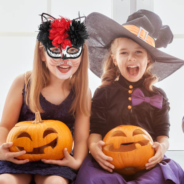 Kuolleiden Päivä Halloween Kuolleiden Päivä Hiusverkko Kuolleiden Päivä Kukkaskallo Kuolleiden Päivä Silmä Kuolleiden Päivä Cosplay Black 24x13cm