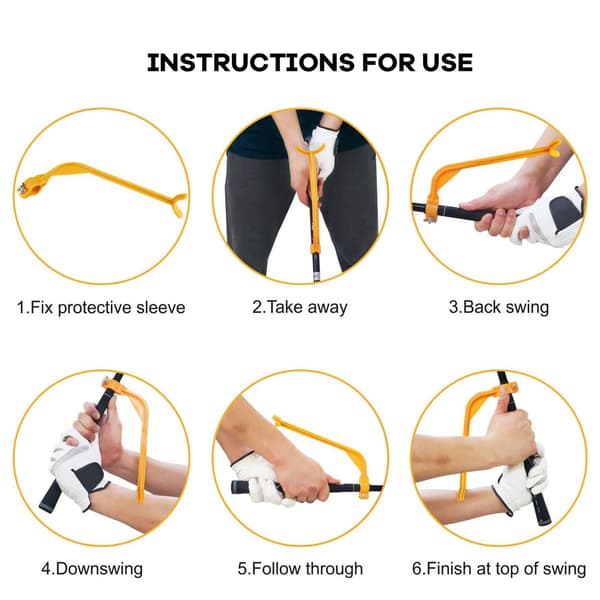 Golf Swing Posture Corrector Belt Arm Alignment Trainer Waist Support Training Aid