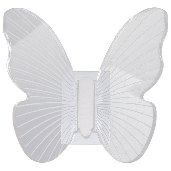 Akryl Fjärils Väggkrok Butterfly Vägghängare Dekorativ Väggkrok KlädkrokTransparent10x10,5x5 Transparent 10x10.5x5cm