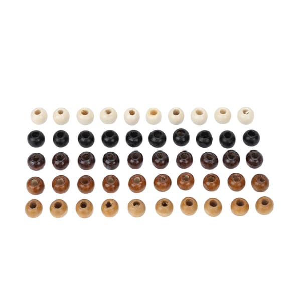 50 st Trä Dreadlock Pärlor DIY Eleganta Hårflätningspärlor Hängen för Armband Halsband