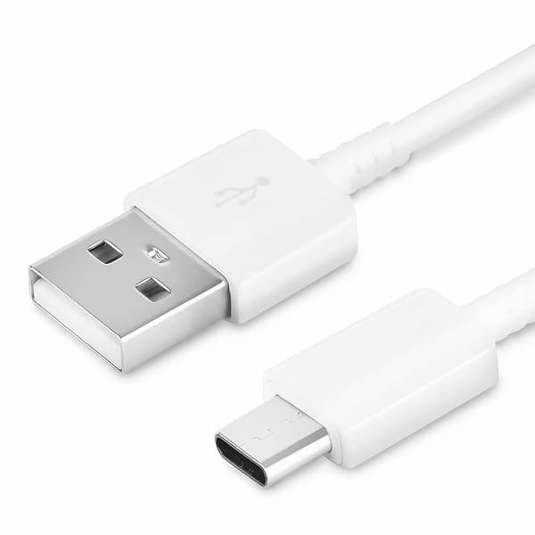USB-C Lade- og Synkroniseringskabel - 1m Vit white