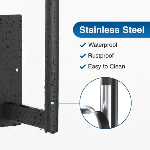 Paper Towel Holder Under Cabinet - Self-Adhesive or Drilling, Kitchen Roll Holder Wall Mounted