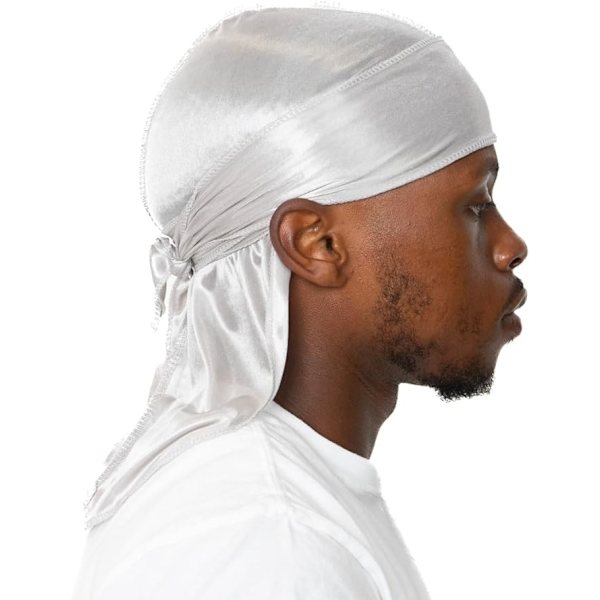 Durag do-rag dew-rag doo-rag Vit hvit white Vit