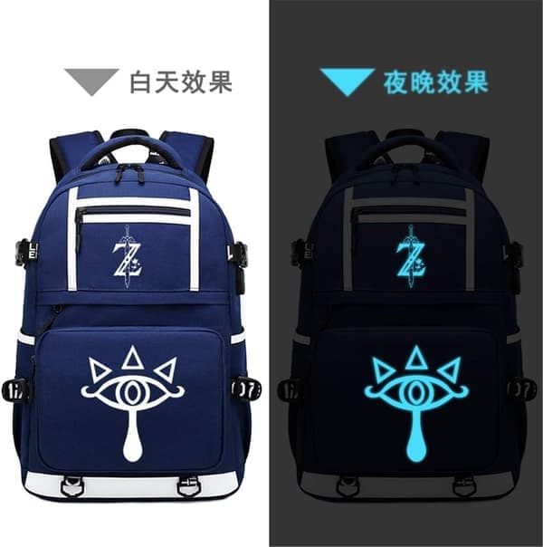 Luminous Legend of Zelda Backpack with USB Charging