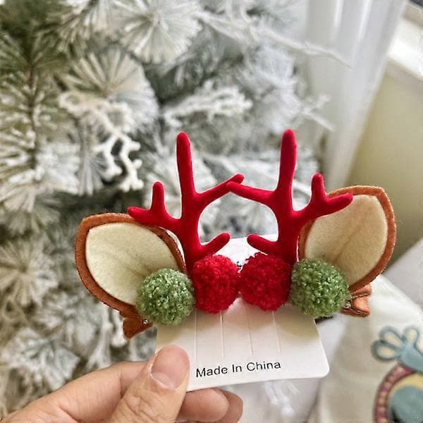 Fire Nye Internet Røde Sene Julehårklemmer Ornament Teddy