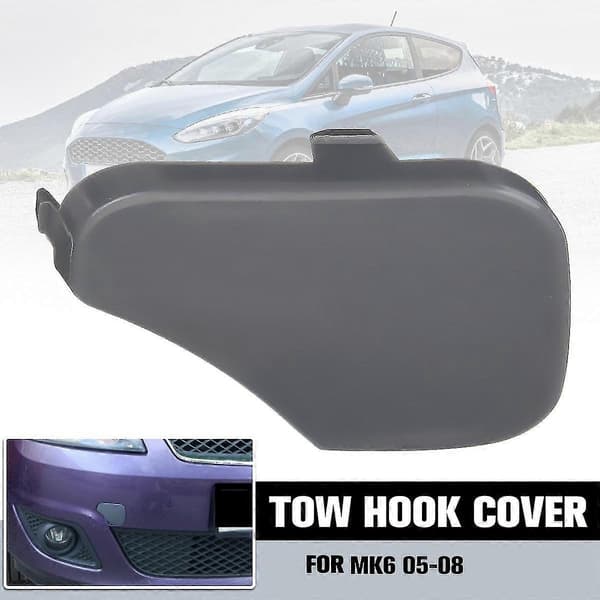til Fiesta MK6 2005-2008 Forkofanger Trækkrog Dæksel Trækøje Dæksel Trailer Trim Dæksel Plade Træk