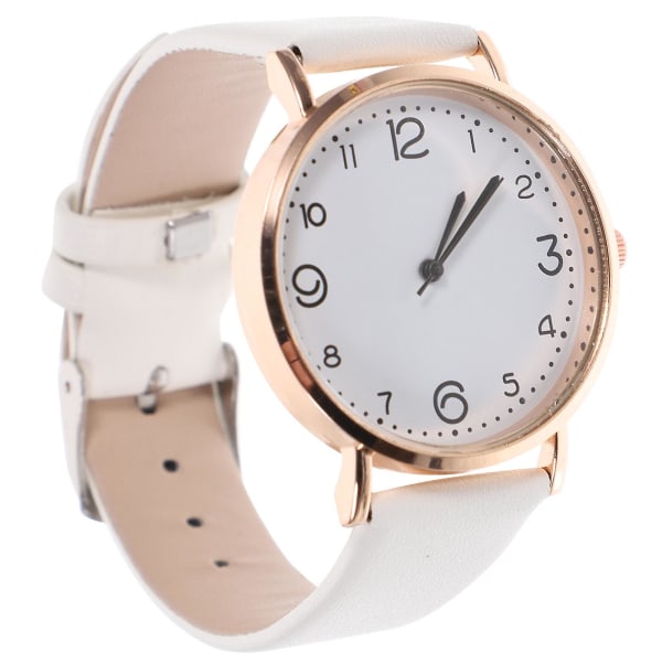 Fashion Simple Women Watches Casual Watches Classic Business Leather Wrist WatchWhite23X3.5CM