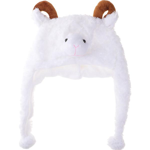 Pink Stuffed Animals Animal Hats Adults Winter Hat Halloween Cartoon Hat White Cowgirl Hat