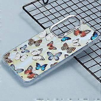 Case for Samsung Galaxy S25+ Laser TPU+PC Phone Case Electroplated Butterfly Pattern-AB1 AB1 AB1