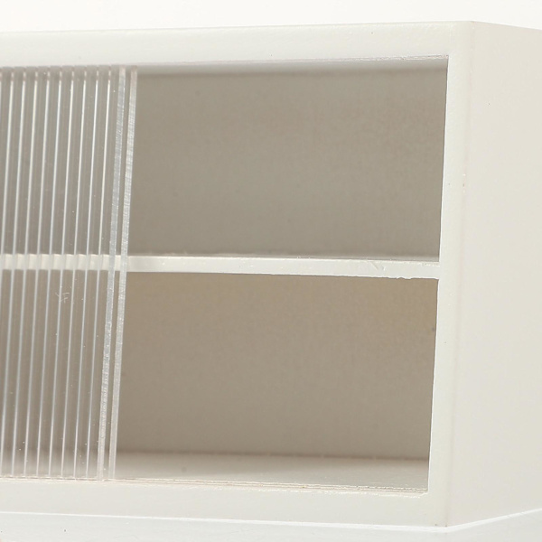 Mini Møbler Mini Hus Utstillingskap Tiny Møbler Utstillingskap Mini Hylle Modell Hvit 9.9X4. White 9.9X4.9CM