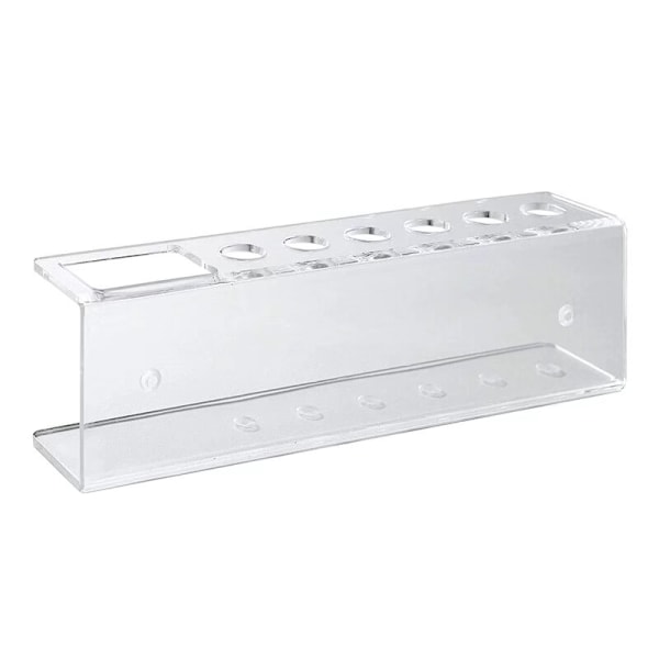 Transparent akryl penneholder med 6 huller 1 stk